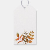 Étiquettes-cadeau Sac de bienvenue pour Mariage forestier d'automne (Dos)
