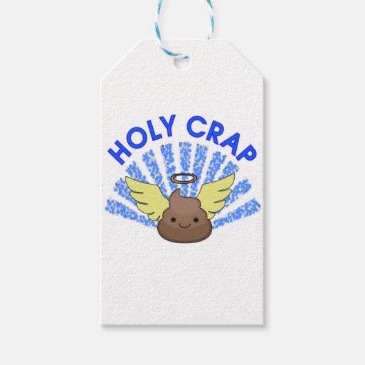 Étiquettes-cadeau Sacrée merde (Devant)