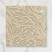 Étiquettes Cadeau Safari animal Boho (Dos)