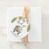 Étiquettes Cadeau Safari animaux jungle thème wild one (En situation)