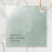 Étiquettes Cadeau Safari Bébé Animaux Verdure Baby shower pop it (Dos)