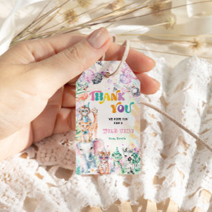 Étiquettes-cadeau Safari Merci Favor Jungle Party Animaux