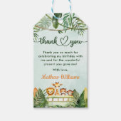 Étiquettes-cadeau Safari Wild One 1er anniversaire (Devant)