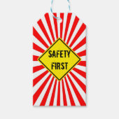 Étiquettes-cadeau safety first (Devant)