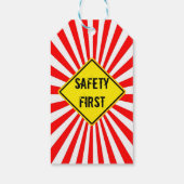 Étiquettes-cadeau safety first (Dos)