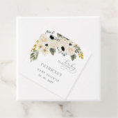 Étiquettes Cadeau Sage Baby in Bloom Ivory Floral Girl Baby shower (En situation)