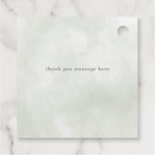 Étiquettes Cadeau Sage Baby in Bloom Ivory Floral Girl Baby shower (Dos)