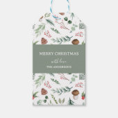 Étiquettes-cadeau Sage Green Holiday Gift Tag (Devant)