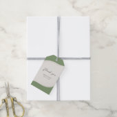 Étiquettes-cadeau Sage Green Mariage Abstrait Faveur (Avec de la ficelle)