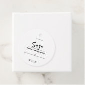 Étiquettes Cadeau Sage Smudge Stick Minimal Mariage moderne (En situation)