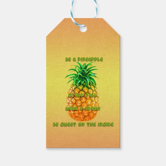 Étiquettes-cadeau Sagesse de l'ananas (Devant)