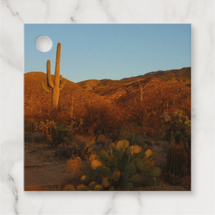 Étiquettes Cadeau Saguaro Sunset I Arizona Désert Paysage