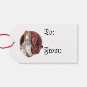 Étiquettes-cadeau Saint Nicolas et Krampus (Dos (Horizontal))
