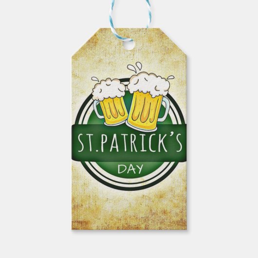 Étiquettes-cadeau Saint Patrick élégant et chic (Devant)