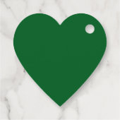 Étiquettes Cadeau Saint Patrick's Day Heart Lucky Clover Shamrock (Dos)