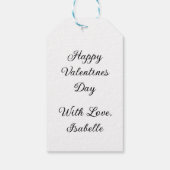 Étiquettes-cadeau Saint-Valentin (Dos)