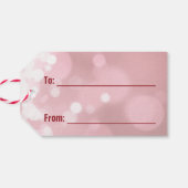 Étiquettes-cadeau Saint Valentin Amour Coeurs rouges (Dos Horizontal)