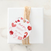 Étiquettes Cadeau Saint Valentin Anniversaire Fête Merci (En situation)