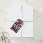 Étiquettes-cadeau Saint-Valentin Chien Caniche (Avec de laficelle)