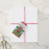 Étiquettes-cadeau Saint Valentin Cute Beaver Donner un jeu de barrag (Avec de la ficelle)