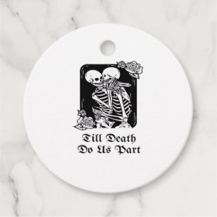 Étiquettes Cadeau Saint-Valentin gothique jusqu'à ce que la mort nou