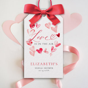 Étiquettes-cadeau Saint-Valentin Mariage Fantaisiste Cœurs Réception