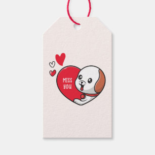 Étiquettes-cadeau Saint Valentin, Mlle vous