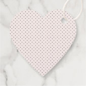 Étiquettes Cadeau Saint-Valentin rose élégant (Dos)