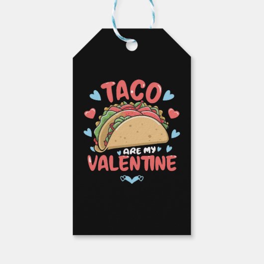 Étiquettes-cadeau Saint-Valentin-Taco (Dos)