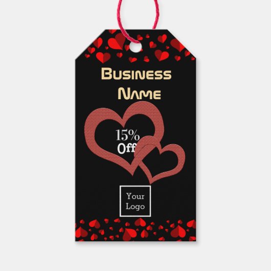 Étiquettes-cadeau Saint Valentin Ventes (Devant)