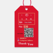 Étiquettes-cadeau Saint Valentin Ventes (Dos)