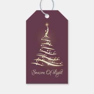 Étiquettes-cadeau Saison de lumière l Noël Jour de l'An