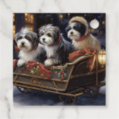 Étiquettes Cadeau Saison de Noël Havanais (Dos)