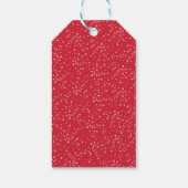 Étiquettes-cadeau Saison de vacances Salutation Red Cardinal Birch T (Dos)