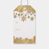 Étiquettes-cadeau Saison d'or Salutation Noël (Dos)