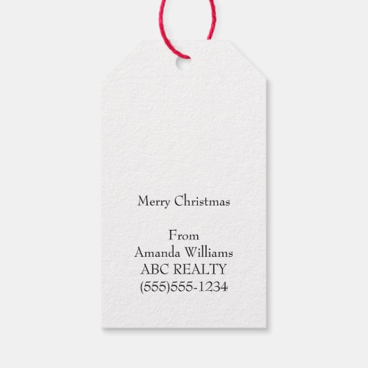 Étiquettes-cadeau Saison être Jolly Christmas Pop By (Dos)