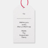 Étiquettes-cadeau SAISON JESUS RAISON | Festive Wreath | NOËL (Dos)