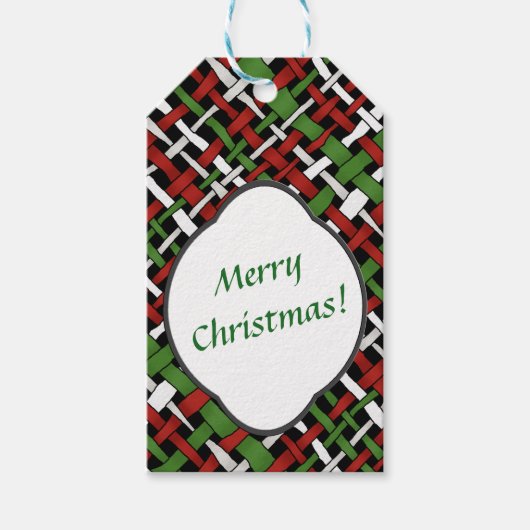 Étiquettes-cadeau Saison Rustique Burlap n'importe quel texte (Devant)