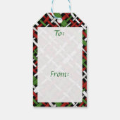 Étiquettes-cadeau Saison Rustique Burlap n'importe quel texte (Dos)