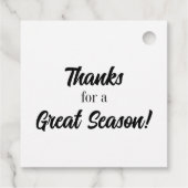 Étiquettes Cadeau Saison Toujours Pickleball hiver printemps été aut (Dos)