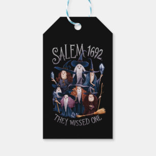 Étiquettes-cadeau Salem 1692 Ils en ont raté une sorcière d'Hallowee