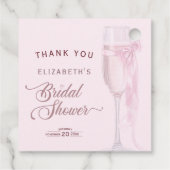 Étiquettes Cadeau Salles À Aimer Vins Verres Bow Cravate Fête des ma (Dos)