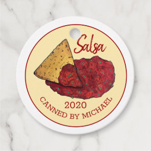 Étiquettes Cadeau Salsa De Tomate Chaude Maison Canning De La Maison