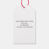 Étiquettes-cadeau Salsa maison de la cuisine du nom Jar (Dos)