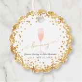 Étiquettes Cadeau Salut ! Bachelorette Fiançailles Brunch (Devant)