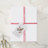 Étiquettes-cadeau Salutation de Noël chic moderne (Avec de la ficelle)