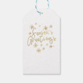 Étiquettes-cadeau Salutations de la saison (Dos)