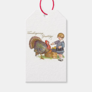 Étiquettes-cadeau Salutations de thanksgiving