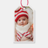 Étiquettes-cadeau Salutations de vacances | Photo moderne et simple (Devant)