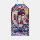 Étiquettes-cadeau Samoyed Dog Valentine's Day  (Dos)